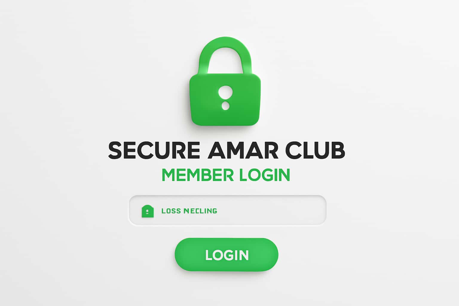 Secure Amar Club Member Login Interface